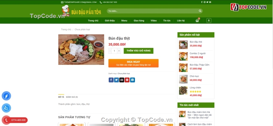 theme wp bán bún đậu,theme wordpress bún đậu,full code wordpress bún đậu,theme bún đậu không lỗi,theme wordpress bún đậu giá rẻ