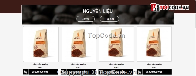 web bán cà phê,website bán cafe,Website bán cafe phong cách,website bán cafe PHP,Website bán cà phê đẹp