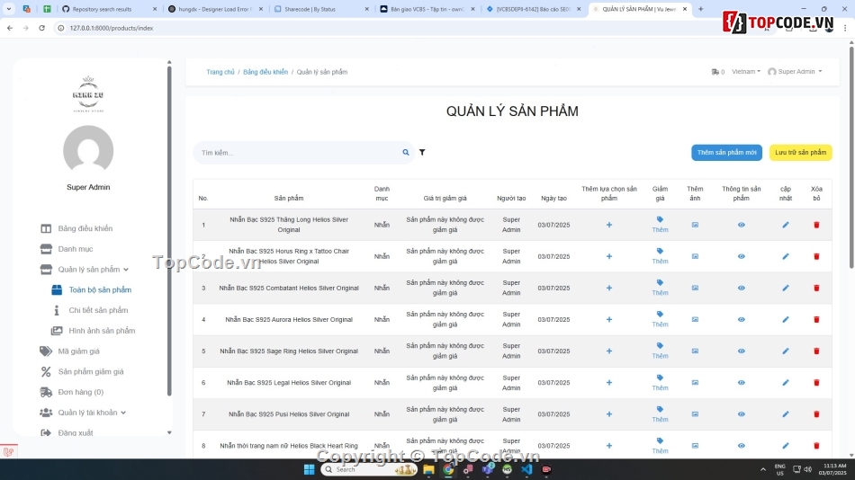 code web bán hàng,Share code bán hàng,Đồ án web bán trang sức php mysql,web bán hàng trang sức php,source code web bán trang sức php