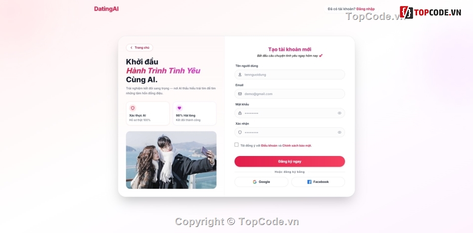 app hẹn hò ai,ứng dụng hẹn hò thông minh,fake account detection dating app,gọi video call hẹn hò,thanh toán vnpay app hẹn hò,LoveAI dating web ap
