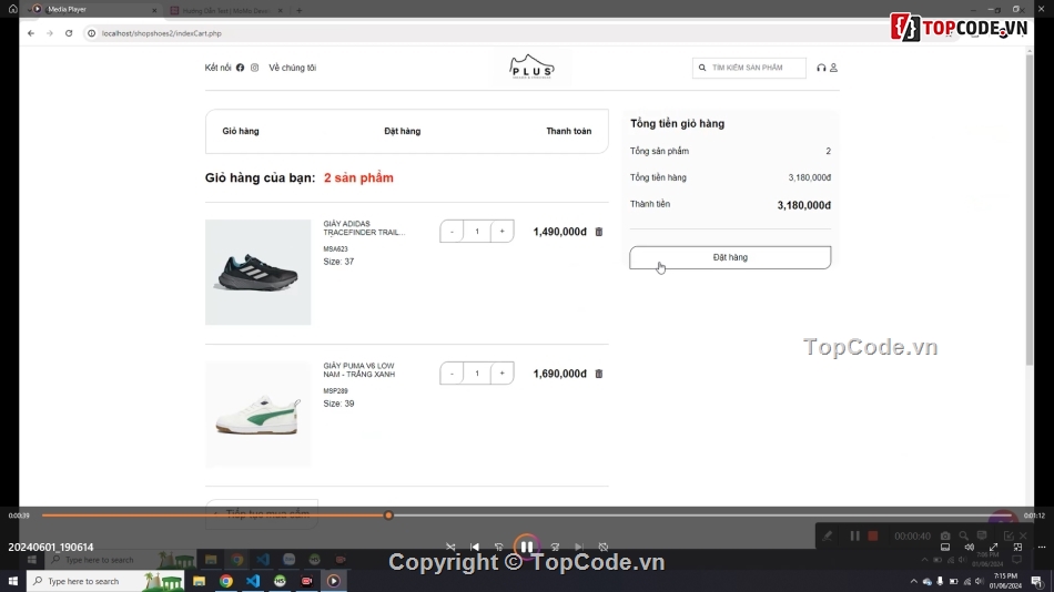 code đồ án web bán giày php momo,web bán giày,website bán giày