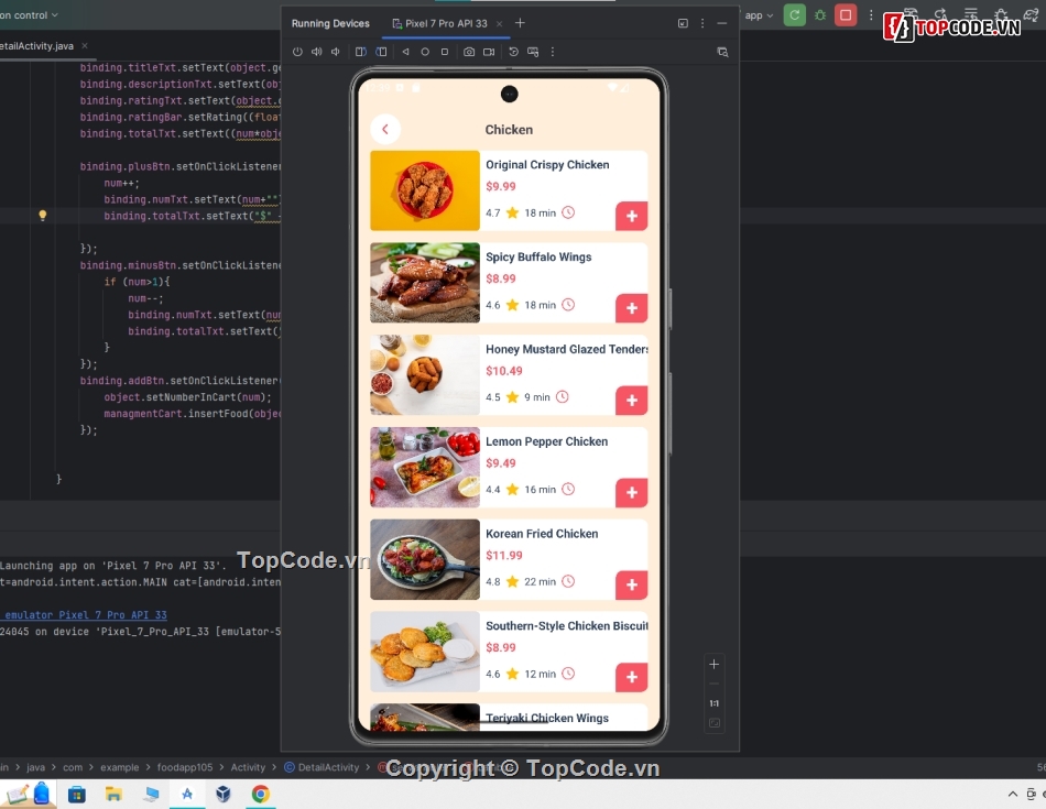 Project,Java,Ứng dụng  Android,firebase,Đồ án,FoodApp