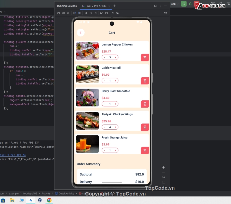 Project,Java,Ứng dụng  Android,firebase,Đồ án,FoodApp