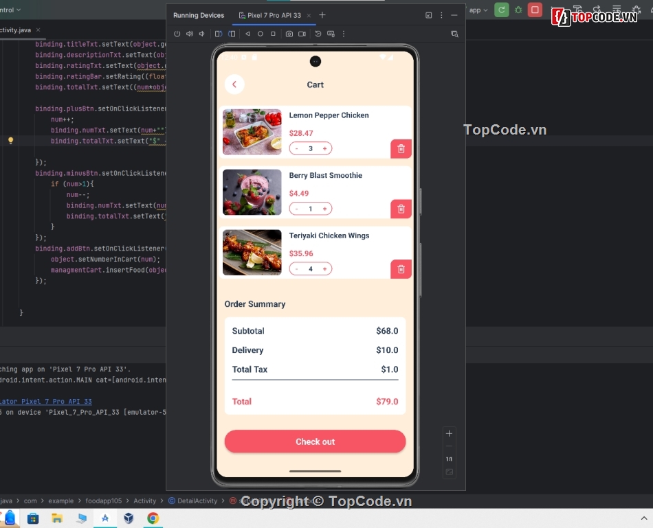 Project,Java,Ứng dụng  Android,firebase,Đồ án,FoodApp