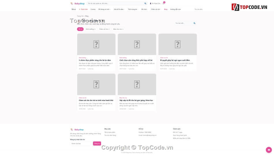 php laravel,babyshop,Mẹ và Bé