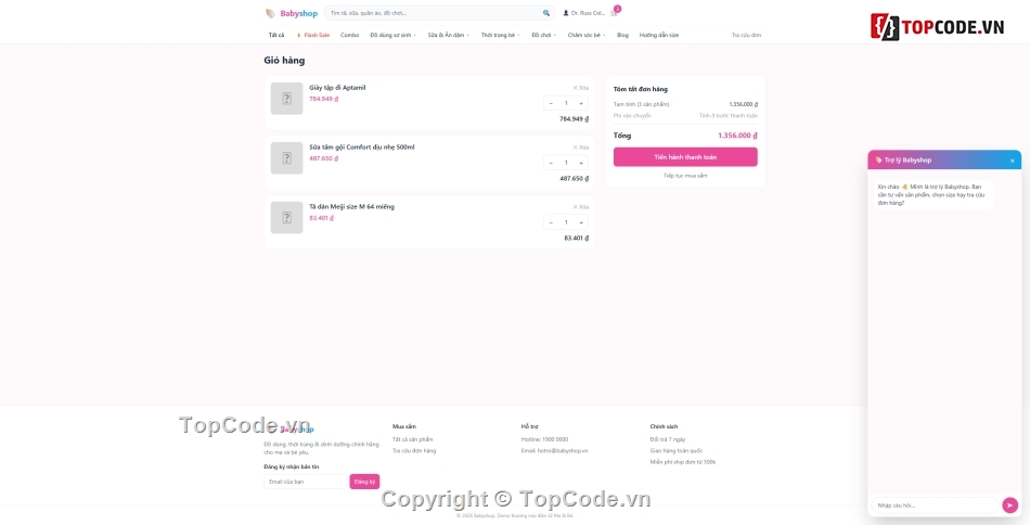php laravel,babyshop,Mẹ và Bé
