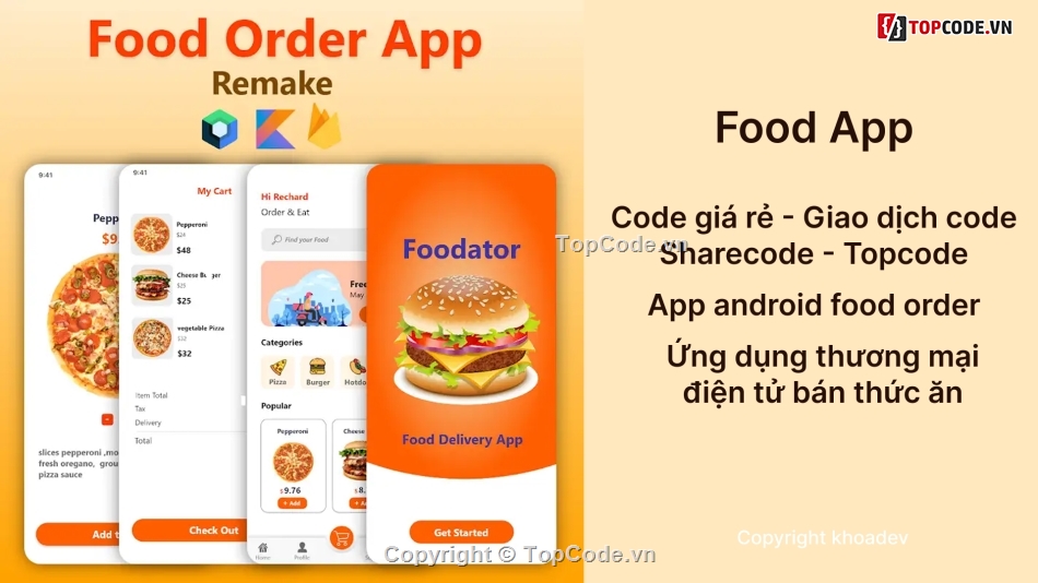 app order,mobile app,code giá rẻ,ứng dụng đặt đồ ăn,share code mobile