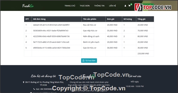 Web ẩm thực,Web bán thực phẩm sạch,Website bán thực phẩm,Web thực phẩm sạch,ASP.NET,Source code Website