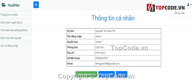 thiết bị y tế,website quản lý,quản lý vật tư,quản lý vật tư y tế,Source code  Quản lý thiết bị vật tư y tế