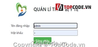 thiết bị y tế,website quản lý,quản lý vật tư,quản lý vật tư y tế,Source code  Quản lý thiết bị vật tư y tế