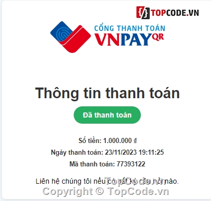 thanh toán online,thanh toán qr,source code thanh toán