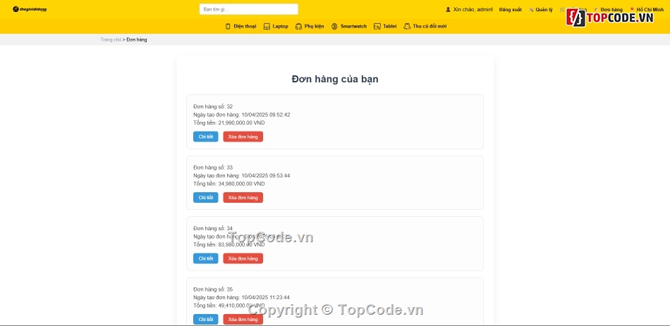 Web bán hàng,full code,bán hàng PHP,code bán hàng,Code đồ án,Code PHP Web base