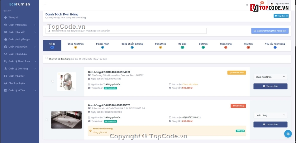 Website bán hàng,AI,Laravel,chat realtime,reactjs,Code đồ án