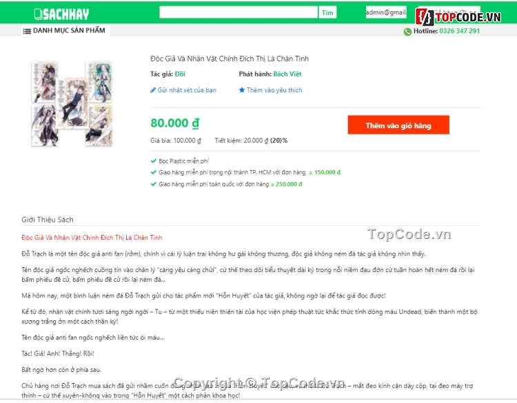 web bán sách,code web bán sách,đồ án website bán sách