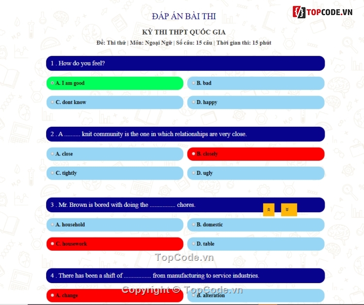 website trắc nghiệm,code web trắc nghiệm,web trắc nghiệm trực tuyến,code website laravel