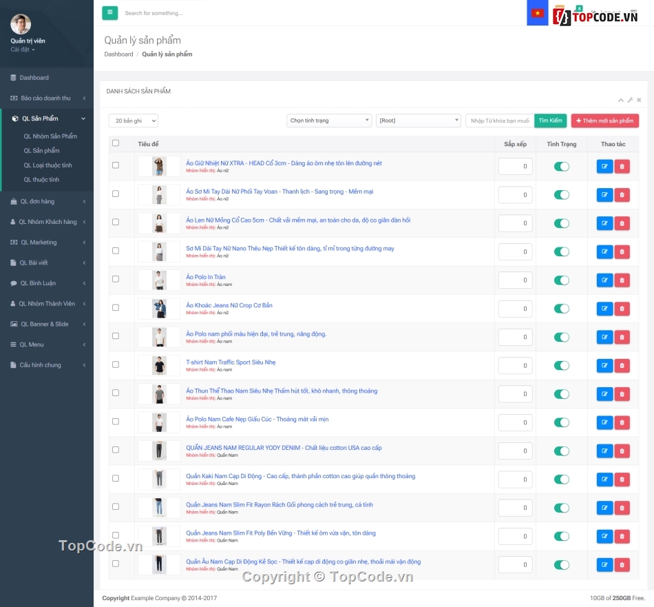 code web bán hàng,thương mại điện tử,web quần áo,web phụ kiện,source code web,share code website