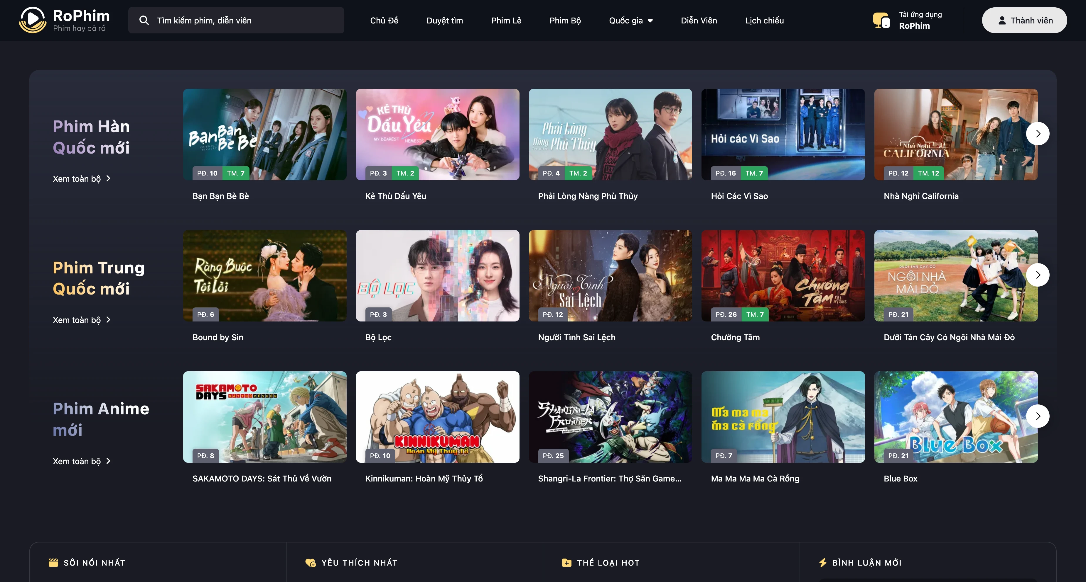 Source code web,code rophim,web xem phim