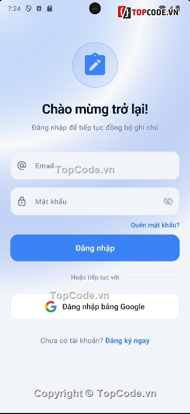 Flutter,Firebase,App ghi chú,AI Gemini,Source Code Android,Android