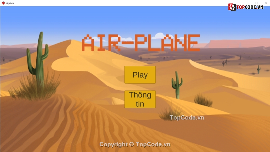 đồ án game Air-plane,full code Air-plane,code game Air-plane,unity game Air-plane