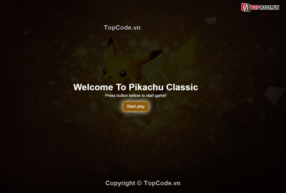 Source Game Pikachu,Download Code Game Pikachu,Game HTML5,Source Code Game Javascript