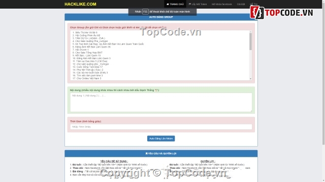 auto like facebook,Hệ thống auto đa chức,code auto like,share code bot like,code auto like fb