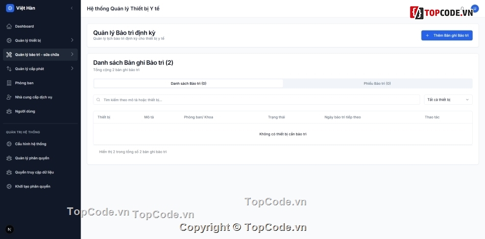 Source code quản lý thiết bị,quản lý thiết bị y tế,nextjs nestjs,source code quản lý,phần mềm bệnh viện,hospital management
