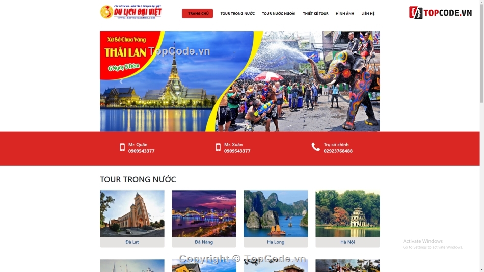 Tour du lịch,Code du lịch,Website du lịch