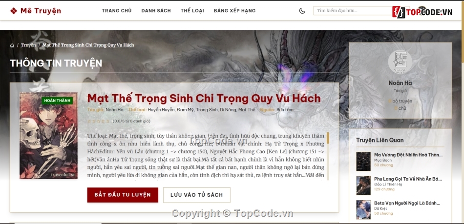 website đọc truyện,truyen chu,website truyện chữ,website truyện,Source website,code website laravel