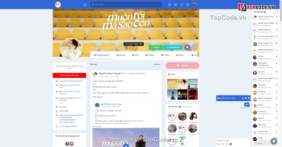 Source Code Mạng Xã Hội,Share Code Web Mạng Xã Hội,Mã Nguồn Mạng Xã Hội,Code Web Mạng Xã Hội