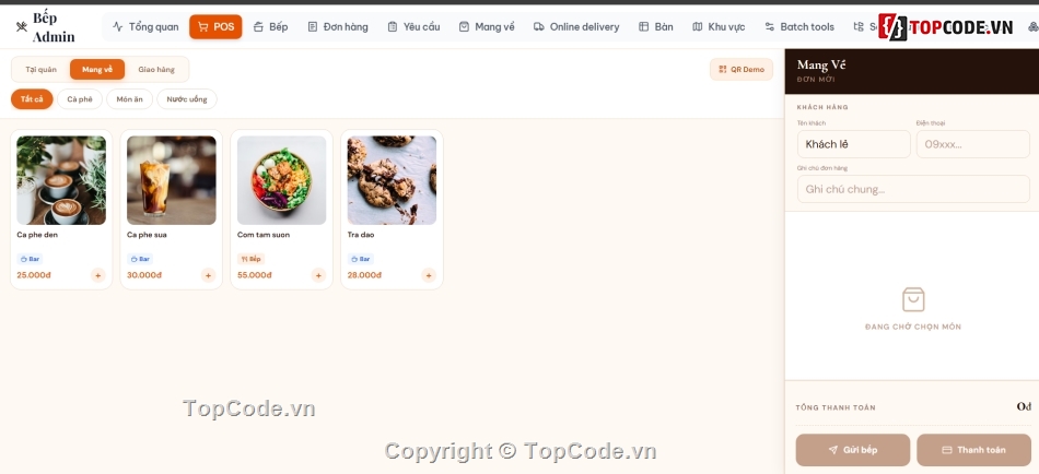 Code Menu Điện Tử,Source Code Menu Điện Tử,Menu Điện Tử Cho Nhà Hàng