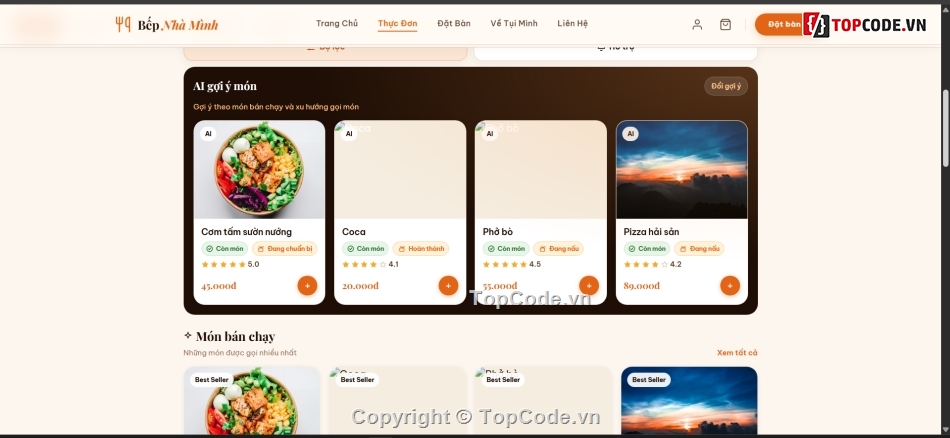 Code Menu Điện Tử,Source Code Menu Điện Tử,Menu Điện Tử Cho Nhà Hàng