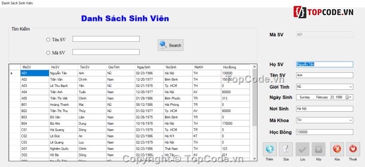 code quản lý học sinh sinh viên C#,C# quản lý điểm,Quản lý điểm sinh viên,quản lý điểm sinh viên,code quản lý sinh viên C#