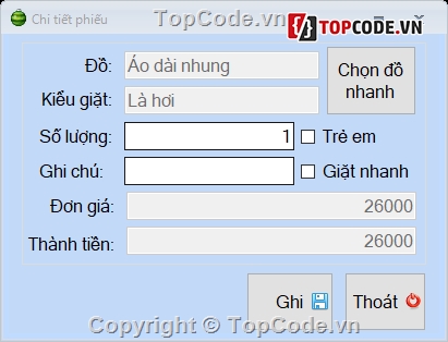 Phần mềm quản lý giặt là,source code quản lý giặt là,quản lý giặt là,demo quản lý giặt đồ