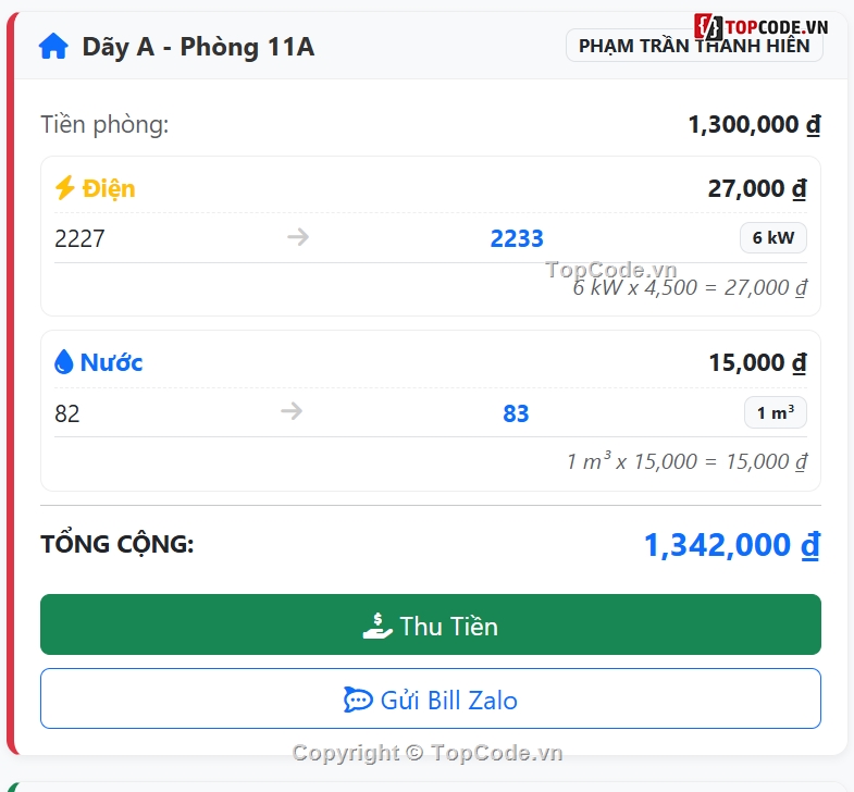 Quản lý nhà trọ,code phần mềm,code phần mềm quản lý