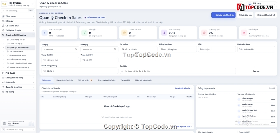 phần mềm quản lý nhân sự,HRM,PHP MySQL,chấm công,tính lương,payroll