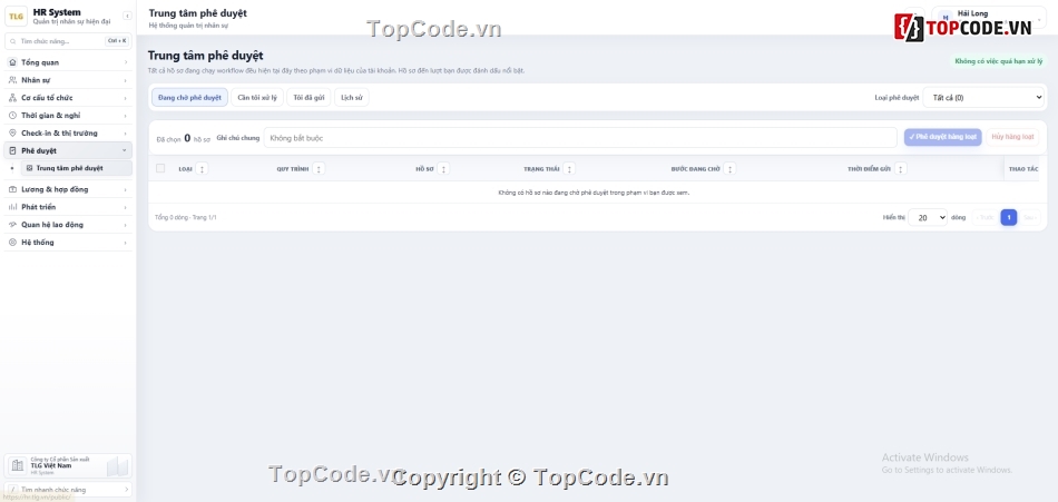 phần mềm quản lý nhân sự,HRM,PHP MySQL,chấm công,tính lương,payroll