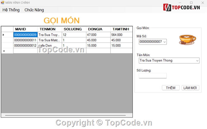 quản lý cafe C#,Code quản lý C#,Full code quản lý quán cafe C#,Code quản lý quán cafe C#,quản lý quán cafe c#,quản lý quán cafe C#