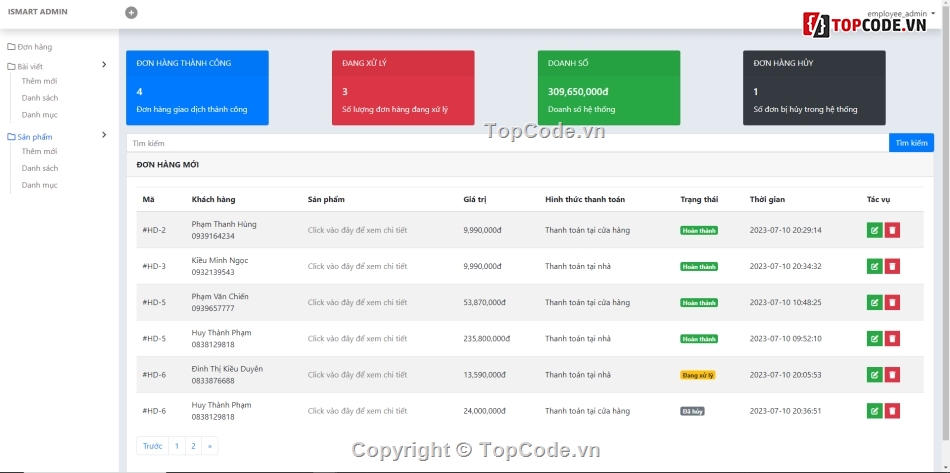 Code xịn,Code web,Source code web,Code PHP,Code phần mềm quản lý,Code đồ án