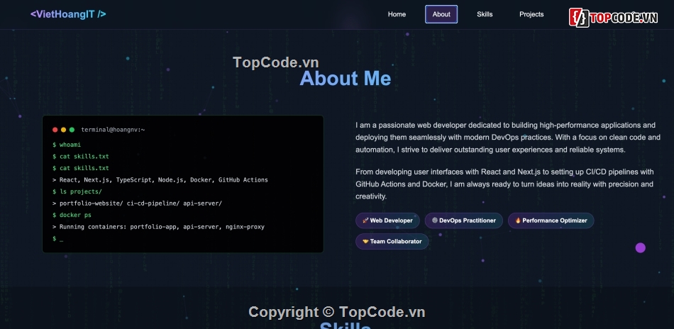 Next.js Portfolio,Website,Portfolio,Animation,Source Code