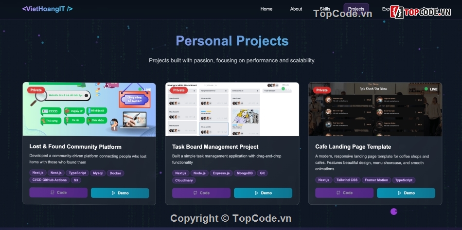 Next.js Portfolio,Website,Portfolio,Animation,Source Code