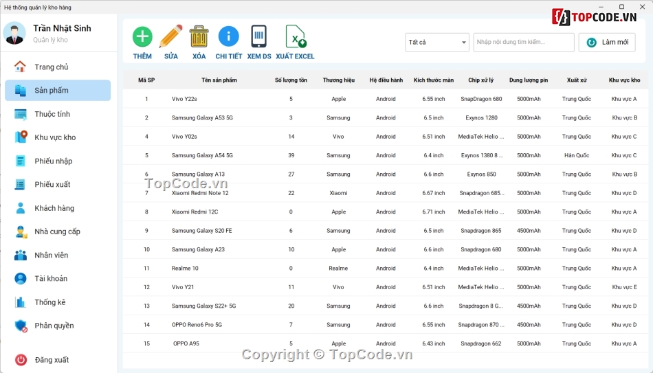 code quản lý kho hàng,quản lý điện thoại,code Java,Java Swing,java mvc,quản lý kho hàng