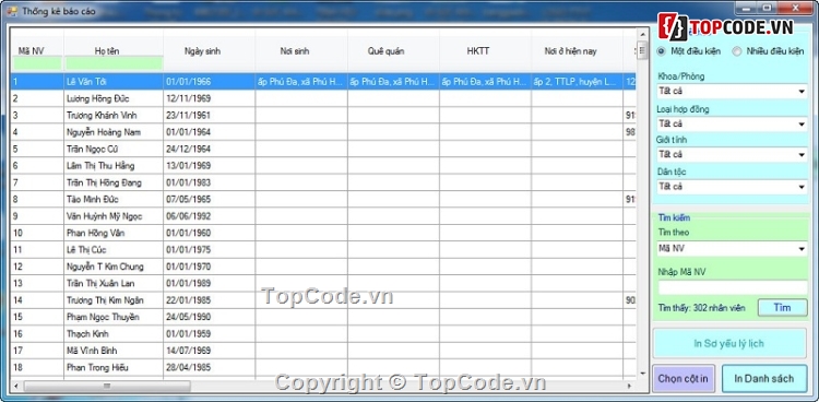 quản lý nhân sự,Code Quản lý nhân sự,Quản lý nhân sự bệnh viện,Quản lý nhân viên