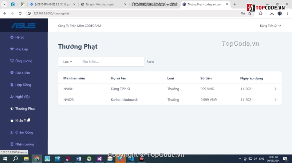 code quản lý nhân sự,Đồ án quản lý nhân sự,đồ án quản lý nhân sự mvc,website quản lý nhân sự
