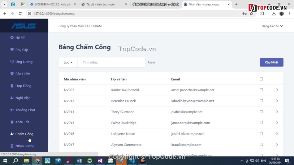 code quản lý nhân sự,Đồ án quản lý nhân sự,đồ án quản lý nhân sự mvc,website quản lý nhân sự