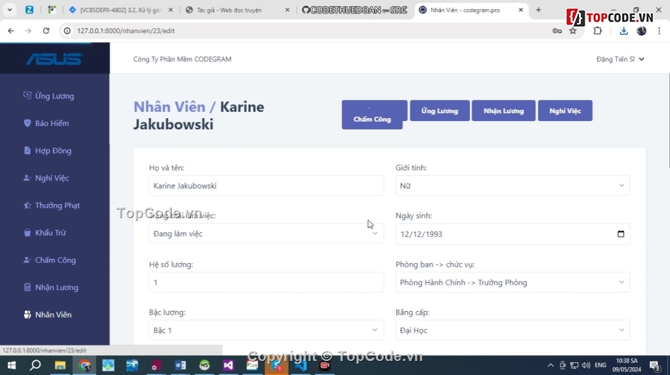 code quản lý nhân sự,Đồ án quản lý nhân sự,đồ án quản lý nhân sự mvc,website quản lý nhân sự