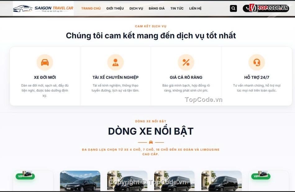 website thuê xe,website chuẩn SEO,web thuê xe,web du lịch