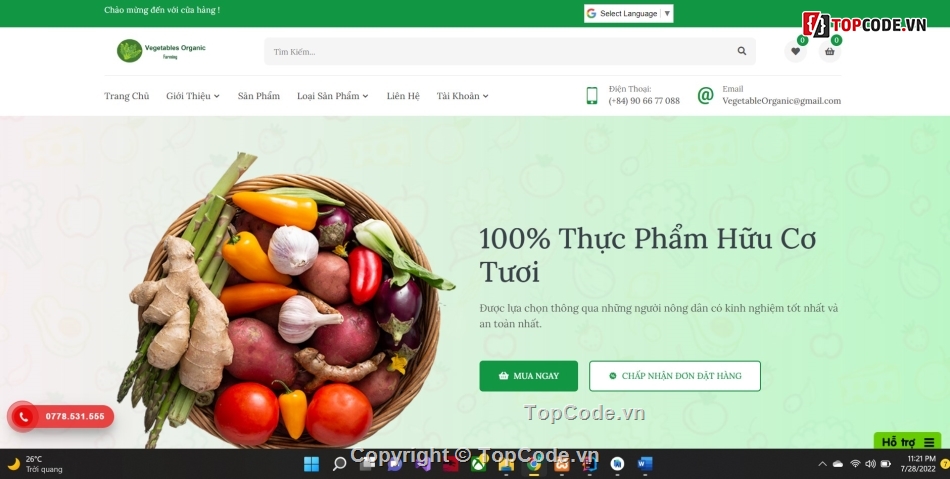 App Android bán thực phẩm,code Java bán thực phẩm,App hệ thống Vegetable