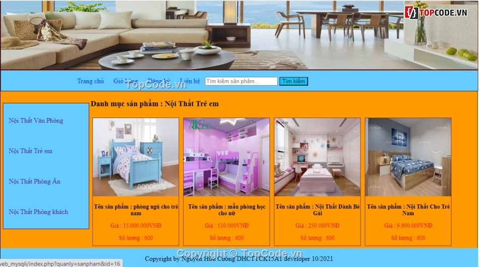 web bán nội thất,code bán nội thất,full code web bán nội thất,website bán nội thất