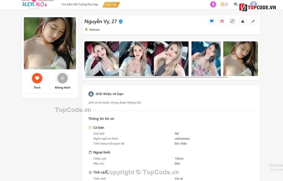 code web,hẹn hò,dating,code