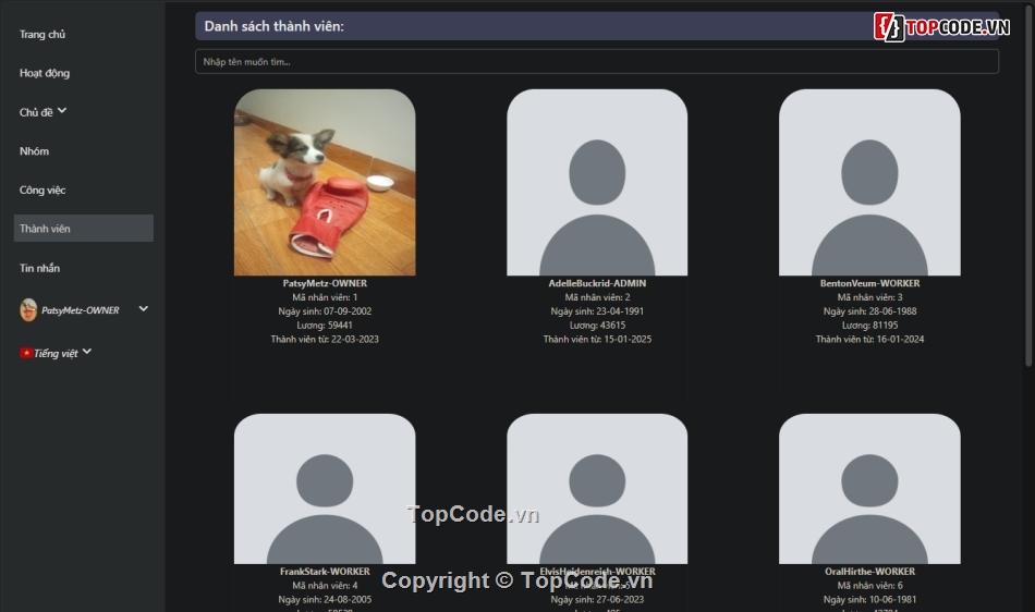 code web,web quản lý,Code web quản lý,web quản lý dự án